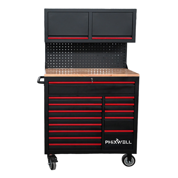719522 PHIXWELL Multifunctional 14 sertare Stație de lucru cu instrumente cu dulap suspendat