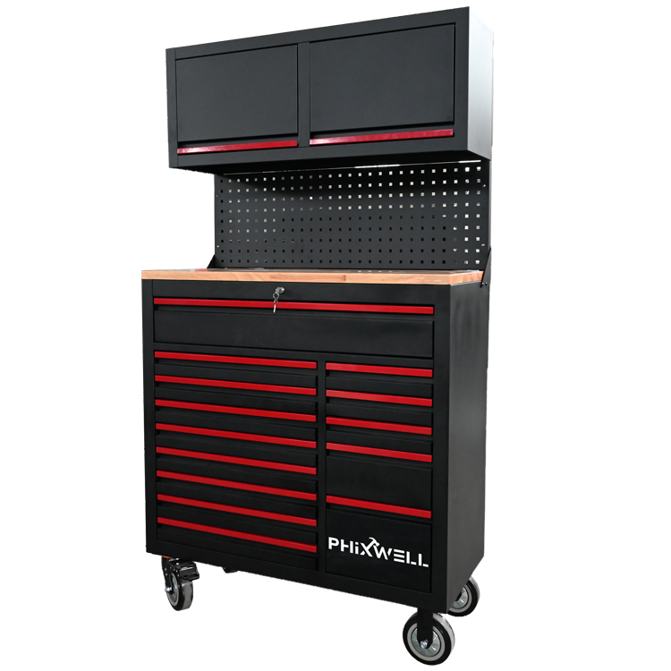 719522 PHIXWELL Multifunctional 14 sertare Stație de lucru cu instrumente cu dulap suspendat