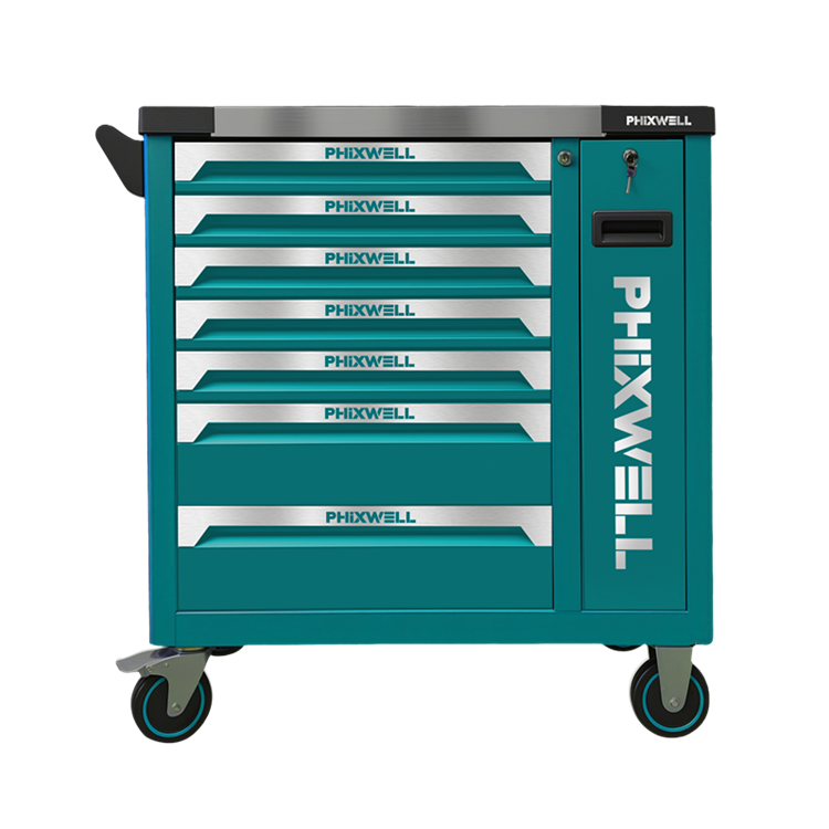 719509 PHIXWELL Dulap de depozitare unelte cu 7 sertare cu set de scule de 309 buc