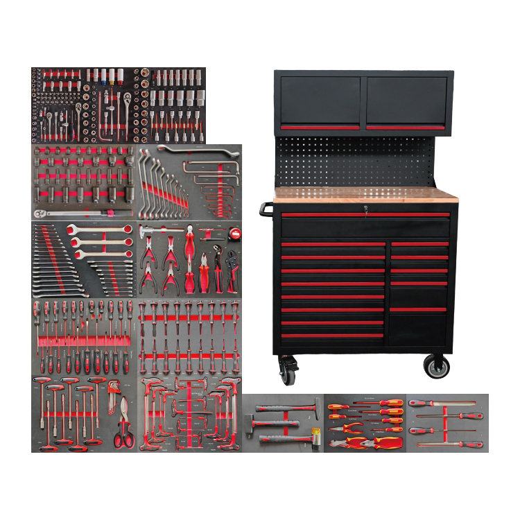 719522 PHIXWELL Multifunctional 14 sertare Stație de lucru cu instrumente cu dulap suspendat