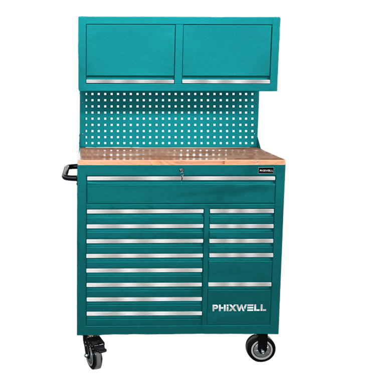 719522 PHIXWELL Multifunctional 14 sertare Stație de lucru cu instrumente cu dulap suspendat