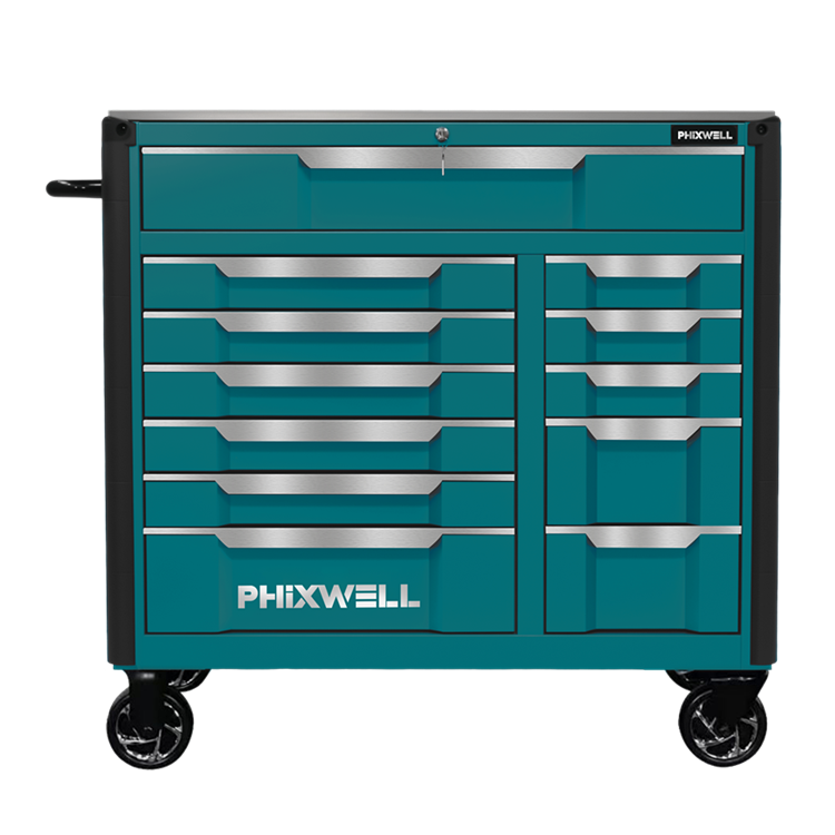 719517 NOU lansare PHIXWELL 12 sertare dulap de scule