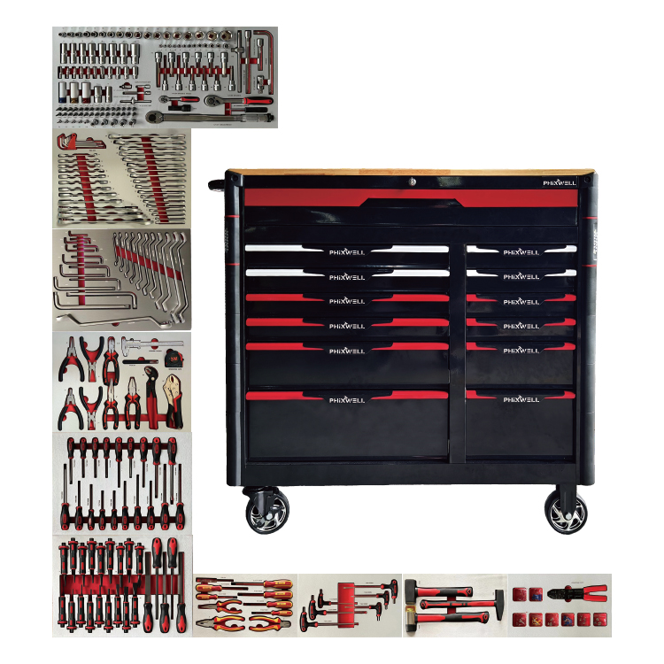 719519 Dulap pentru scule PHIXWELL 13 sertare