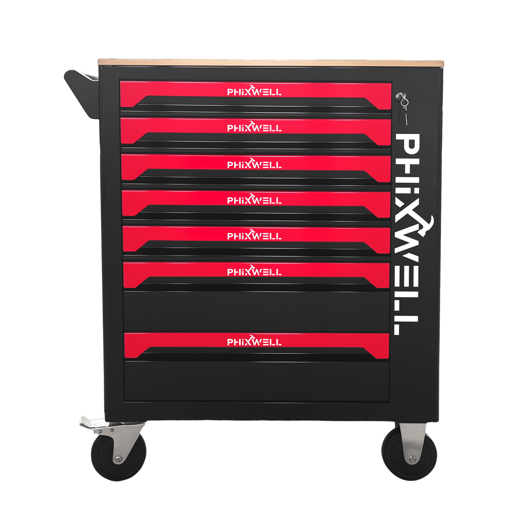 719507 Dulap pentru scule PHIXWELL cu 7 sertare cu blat