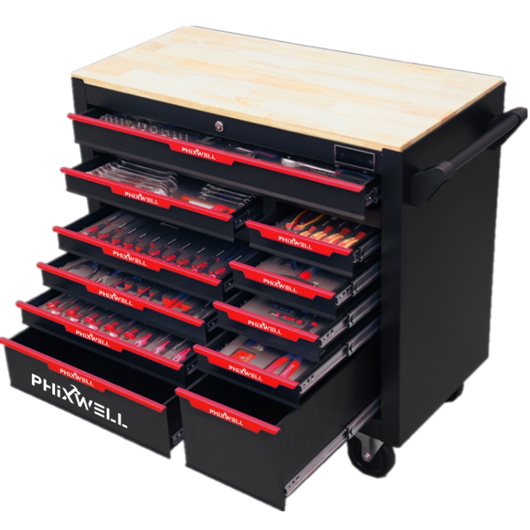 719515 Dulap pentru scule PHIXWELL 12 sertare