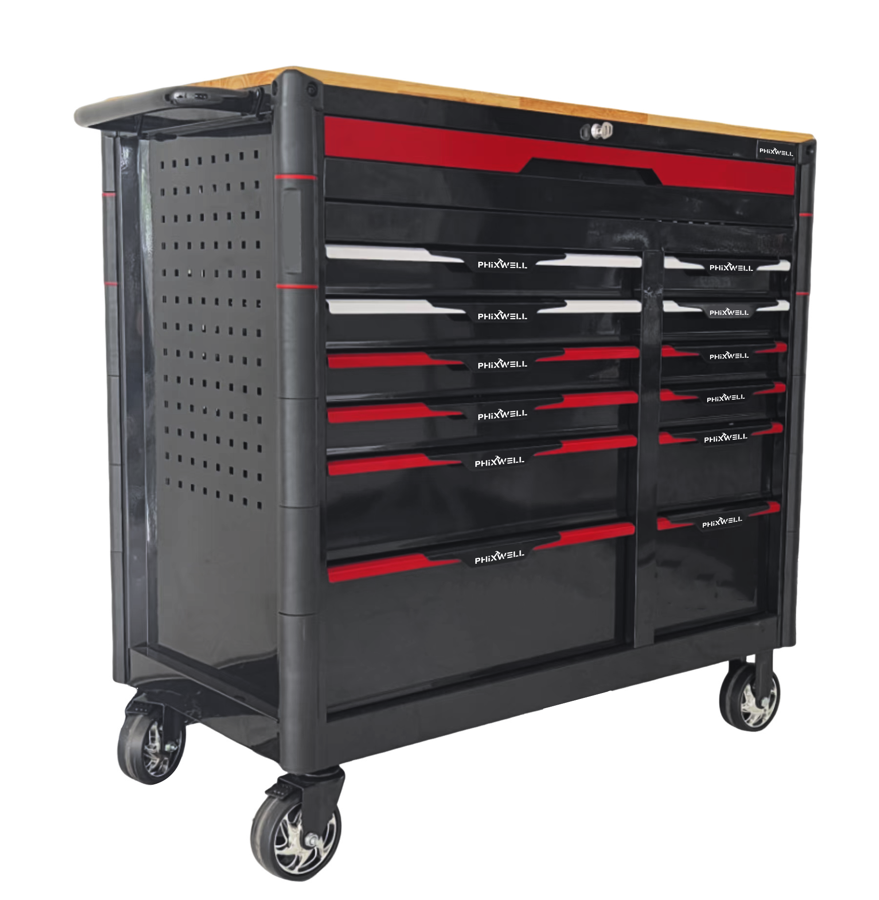 719518 PHIXWELL Dulap mare pentru scule cu 13 sertare