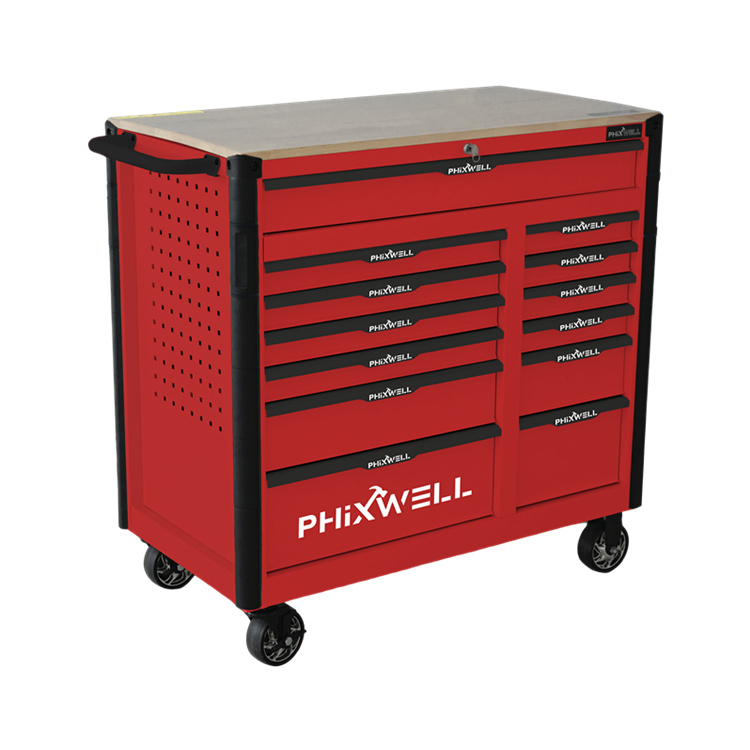 719518 PHIXWELL Dulap mare pentru scule cu 13 sertare