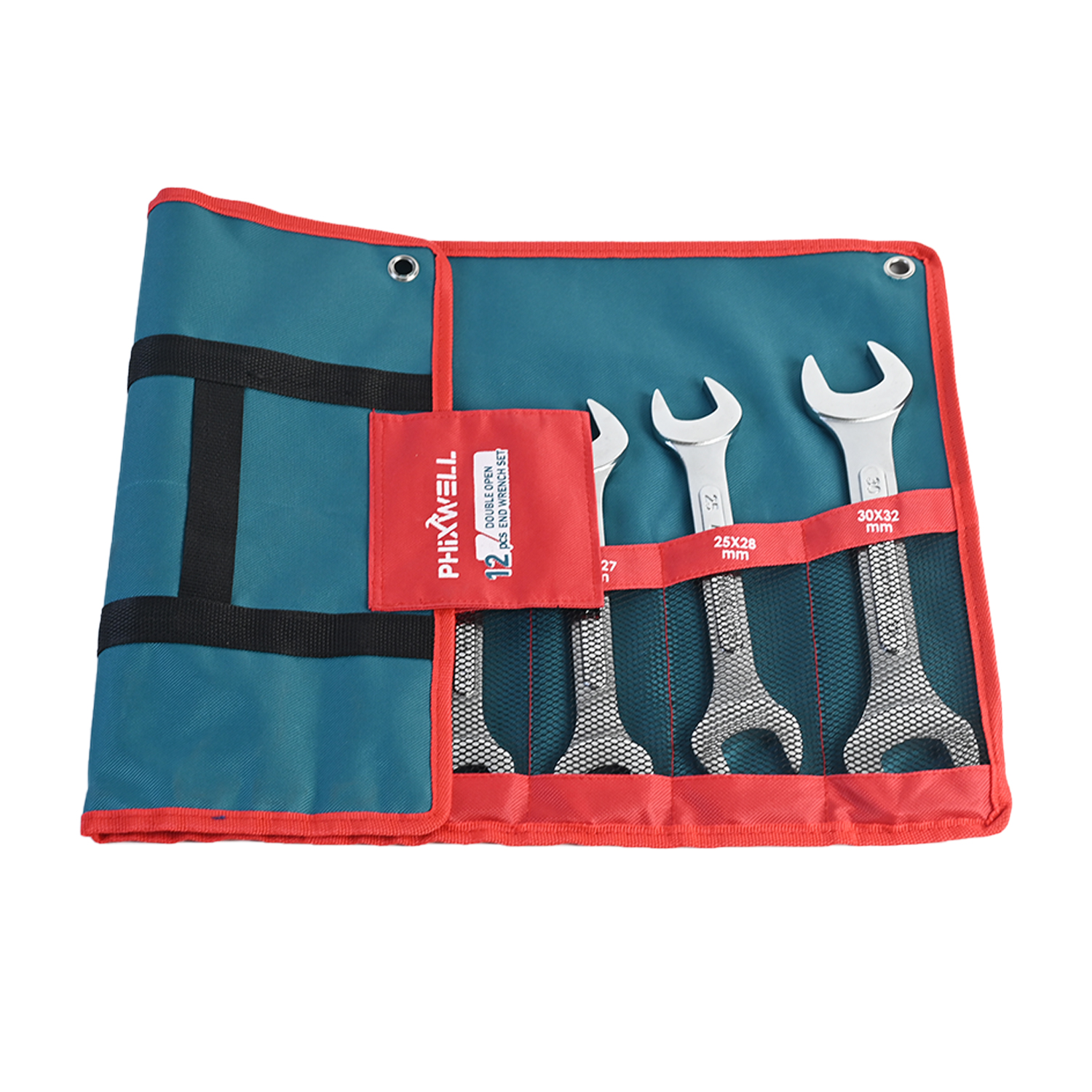 717534 PHIXWELL Set chei cu două capete nervurate 12 buc.