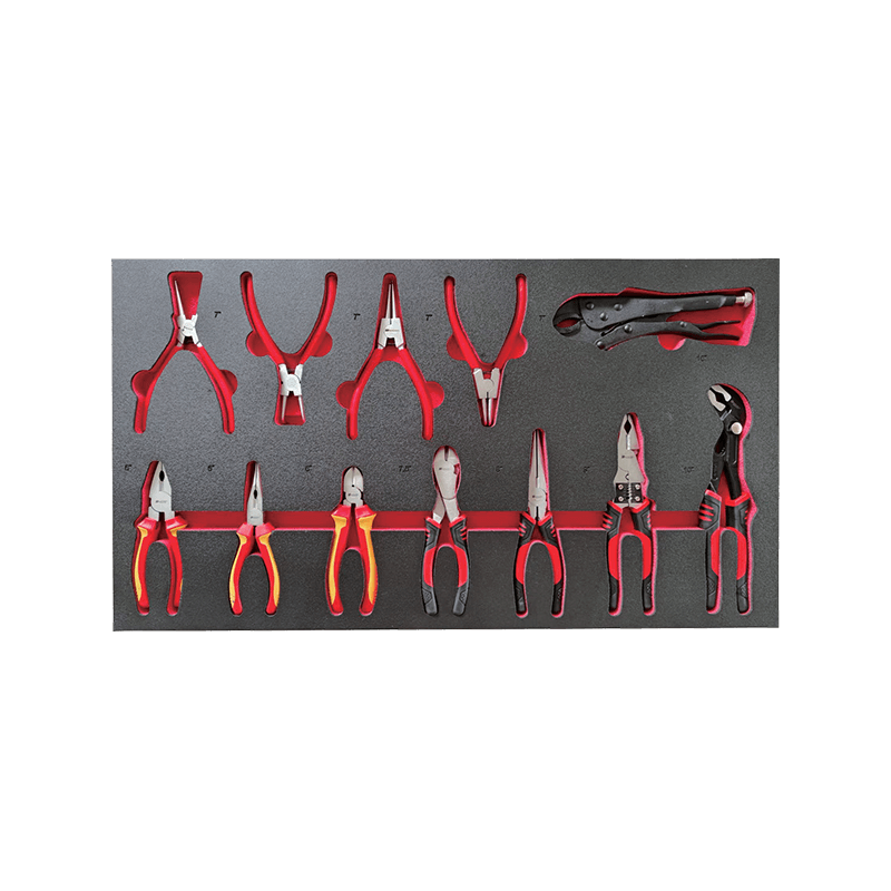 719520PHIXWELL Dulap de scule cu 11 sertare cu set de scule de 377 buc