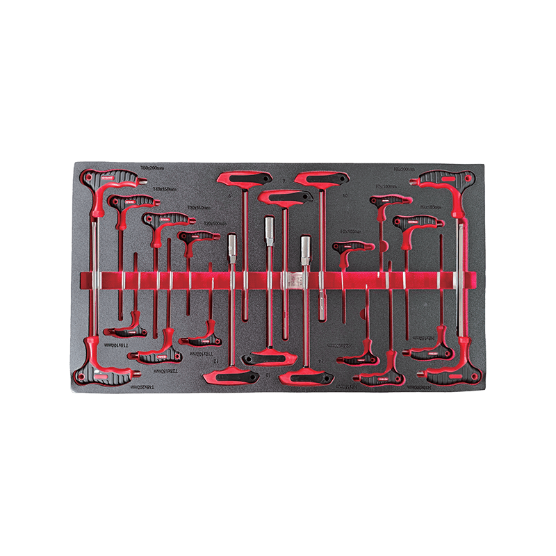 719520PHIXWELL Dulap de scule cu 11 sertare cu set de scule de 377 buc