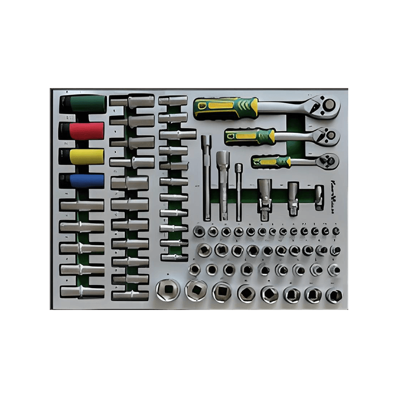 719509 PHIXWELL Dulap de depozitare unelte cu 7 sertare cu set de scule de 309 buc