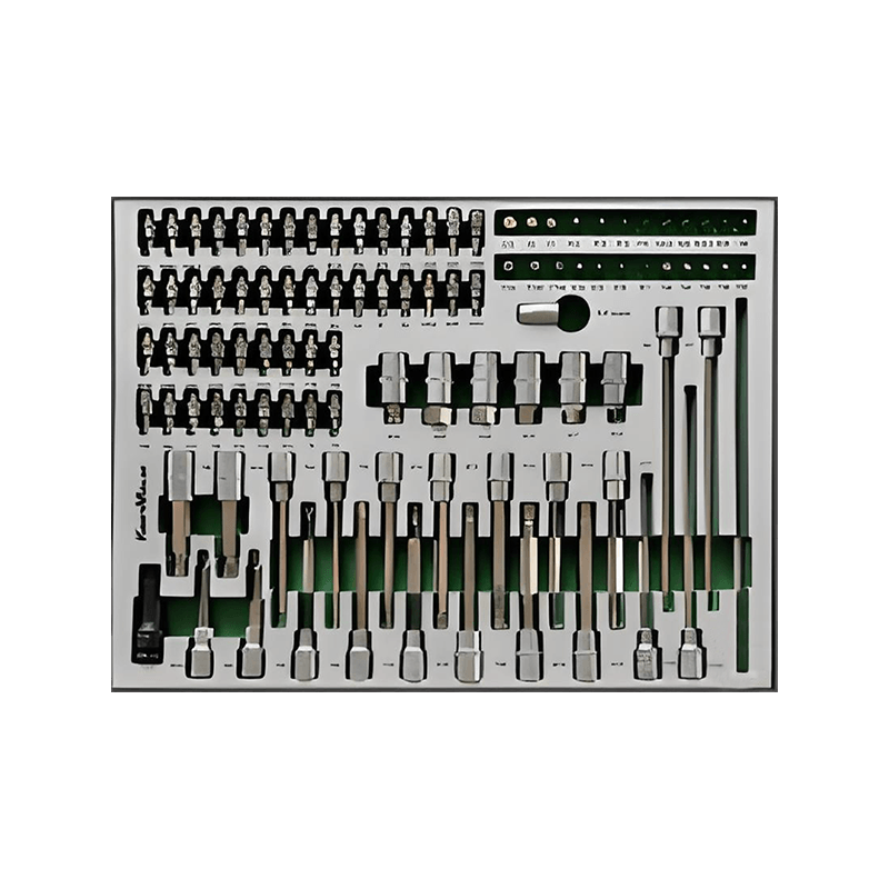 719509 PHIXWELL Dulap de depozitare unelte cu 7 sertare cu set de scule de 309 buc