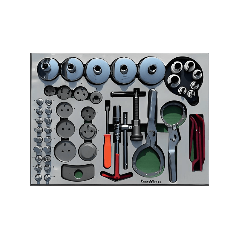 719509 PHIXWELL Dulap de depozitare unelte cu 7 sertare cu set de scule de 309 buc